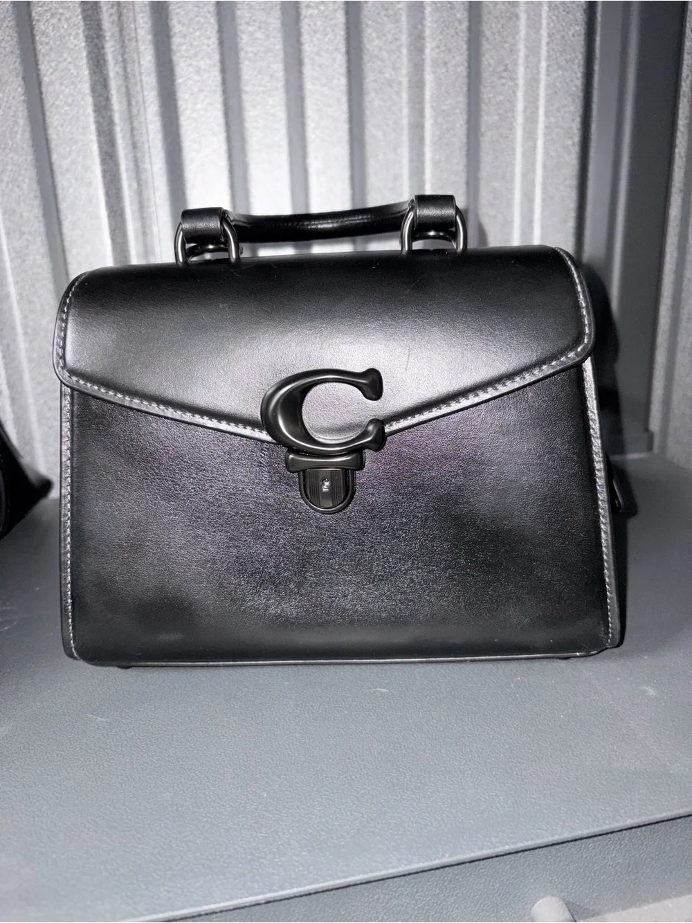 Black SAMMY  Top-Handle 21 with Signature 'C' Closure